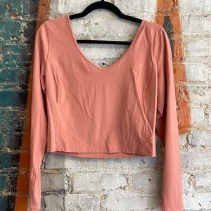 Lululemon Longsleeve Peach Top size 12